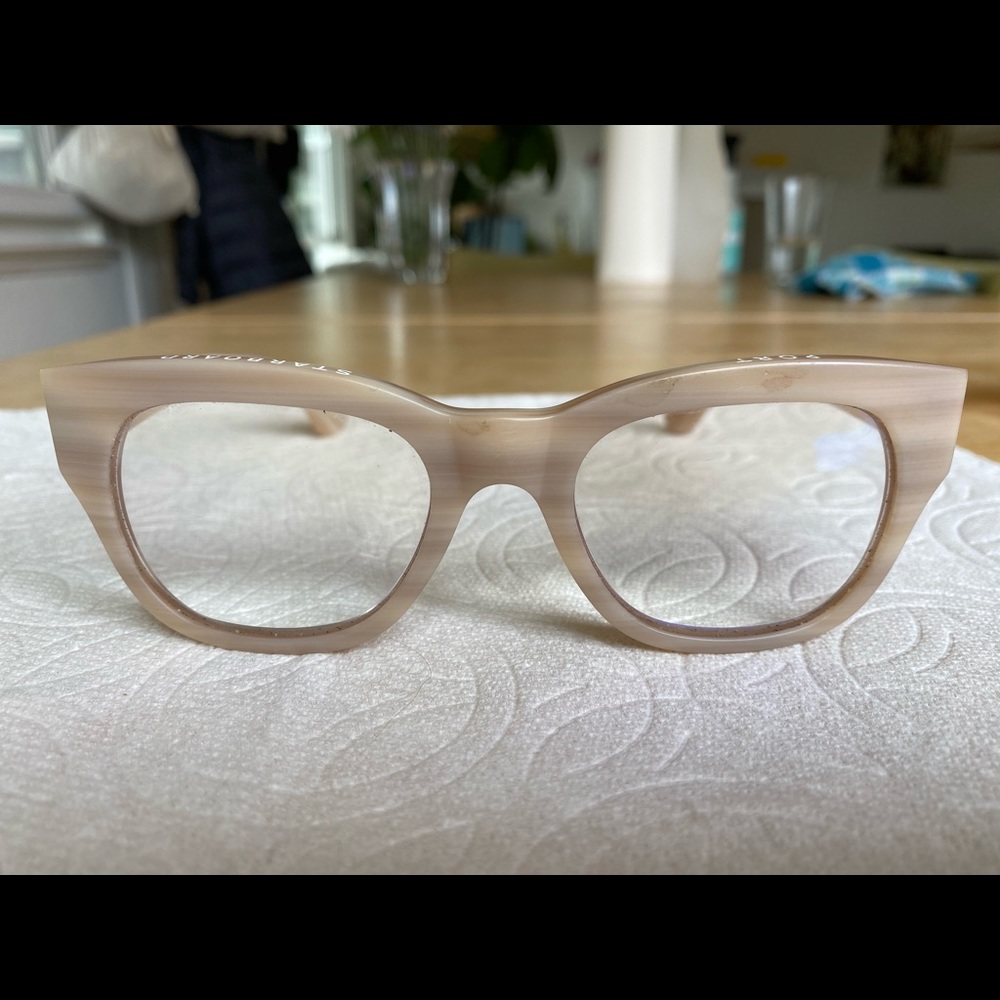 Caddis readers-“Miklos” in matte bone. $95 retail